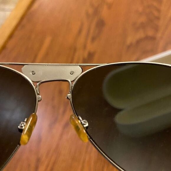 Chloe Silver Aviator Sunglasses and Case